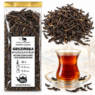 KAMELEON KULINARNY HERBATA CZARNA naturalna GRUZIŃSKA MIESZANKA 50g