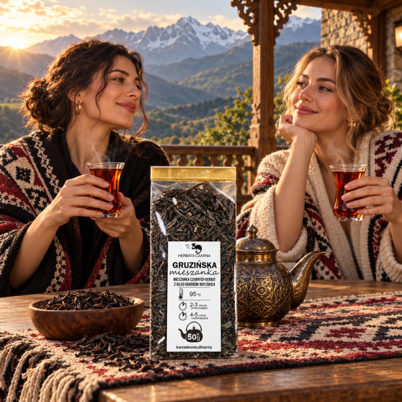KAMELEON KULINARNY HERBATA CZARNA naturalna GRUZIŃSKA MIESZANKA 50g