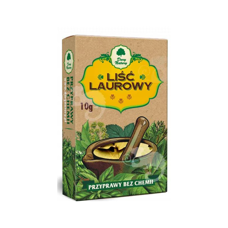 LIŚĆ LAUROWY przyprawy bez chemii 10g DARY NATURY