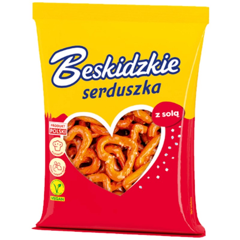 Beskidzkie PRECELKI SERUSZKA Z SOLĄ słona przekąska do
