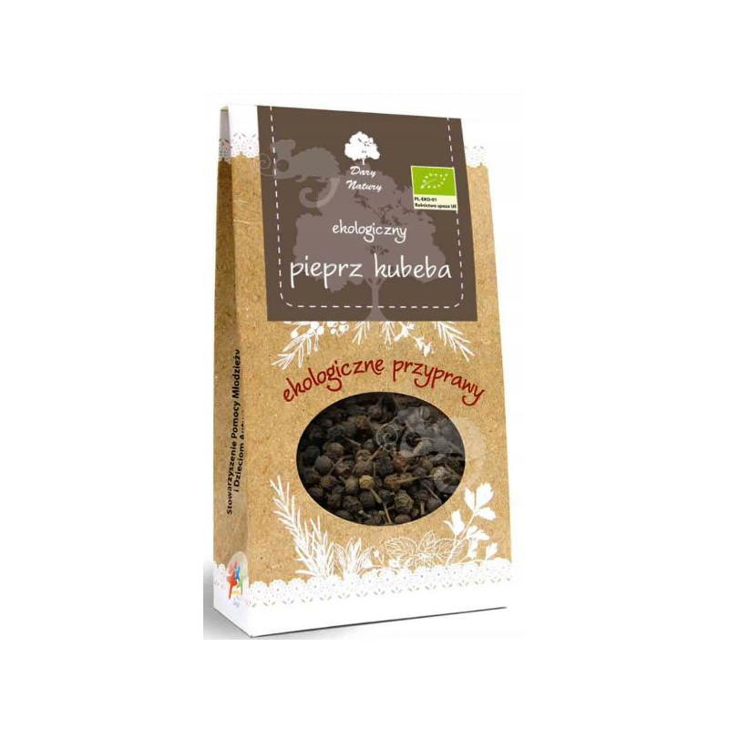 PIEPRZ OWOC KUBEBA ekologiczny eko Piper cubeba 30g DARY NATURY