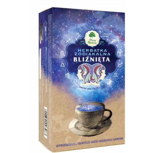 HERBATKA zodiakalna znak zodiaku BLIŹNIĘTA 23.05-21.06 20szt 50g DARYNATURY