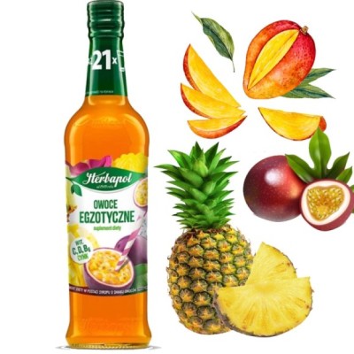 HERBAPOL SYROP OWOCOWA SPIŻARNIA SMAK OWOCE EGZOTYCZNE 420ML