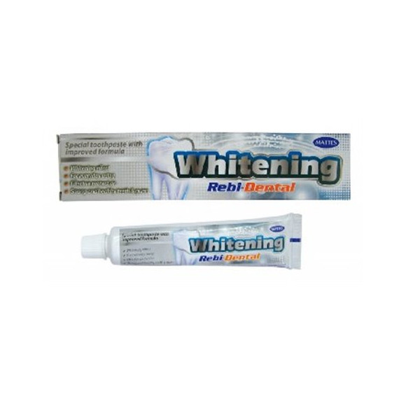 PASTA DO ZĘBÓW REBI-DENTAL WHITENING WYBIELAJĄCA bez fluoru tubka 100ml