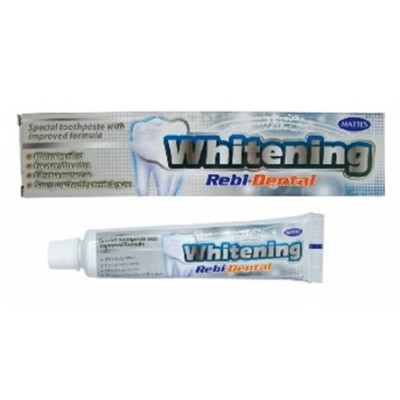 PASTA DO ZĘBÓW REBI-DENTAL WHITENING WYBIELAJĄCA bez fluoru tubka 100ml