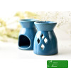 KOMINEK DO AROMATERAPII ceramiczny do olejków wosków na t-lighty NIEBIESKI