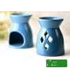 KOMINEK DO AROMATERAPII ceramiczny do olejków wosków na t-lighty NIEBIESKI