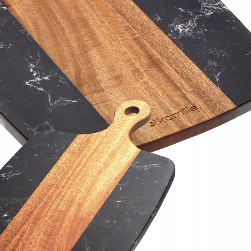KAMILLE DESKA DO KROJENIA I SERWOWANIA 40x22cm bambus + tworzywo ELEGANCKA
