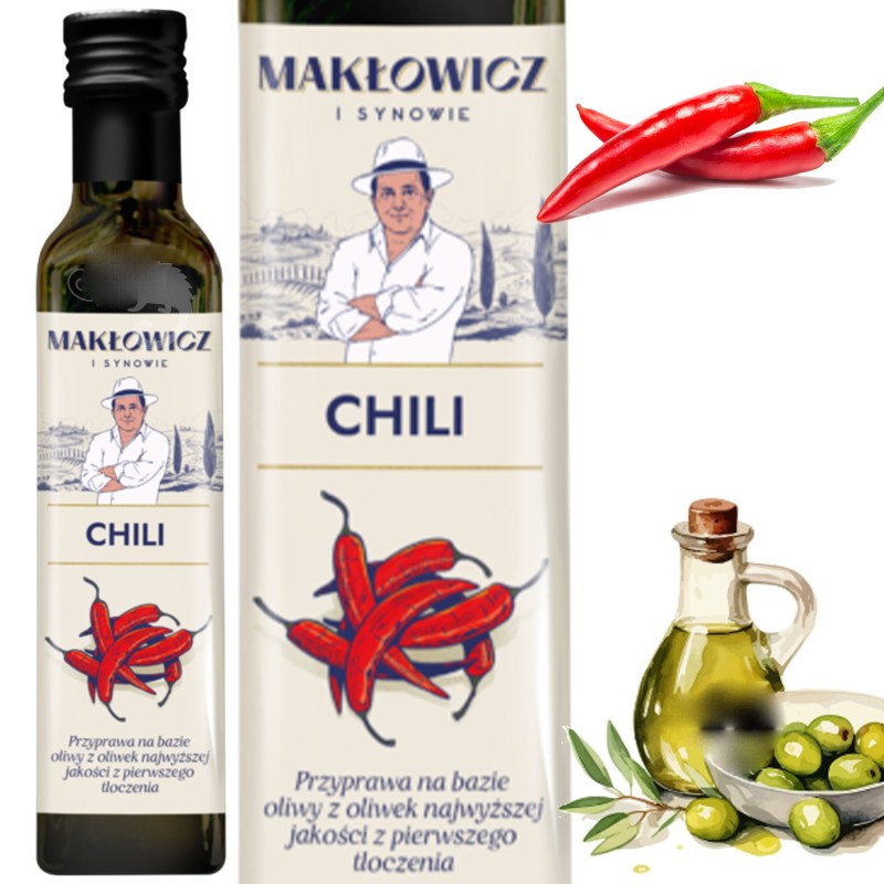 Makłowicz OLIWA Z OLIWEK CHILI CHILLI na bazie oliwy extra