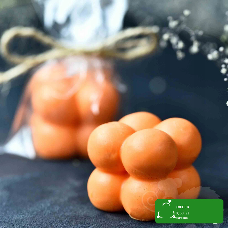 MYDŁO handmade BĄBELKI POMARAŃCZA + GOŹDZIK 45g