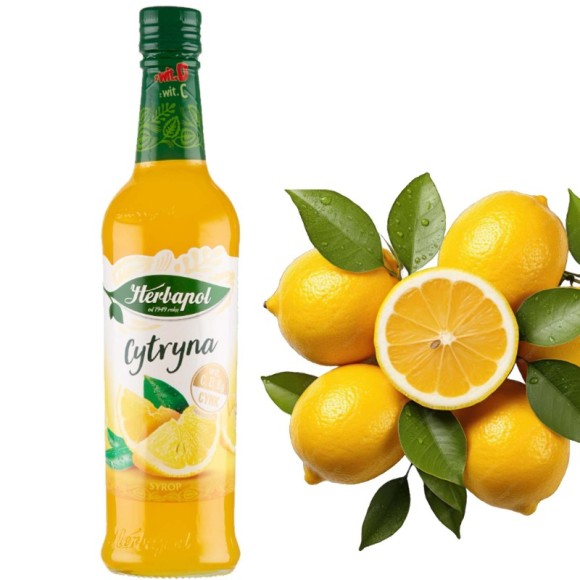 HERBAPOL SYROP OWOCOWA SPIŻARNIA SMAK CYTRYNA 420ML