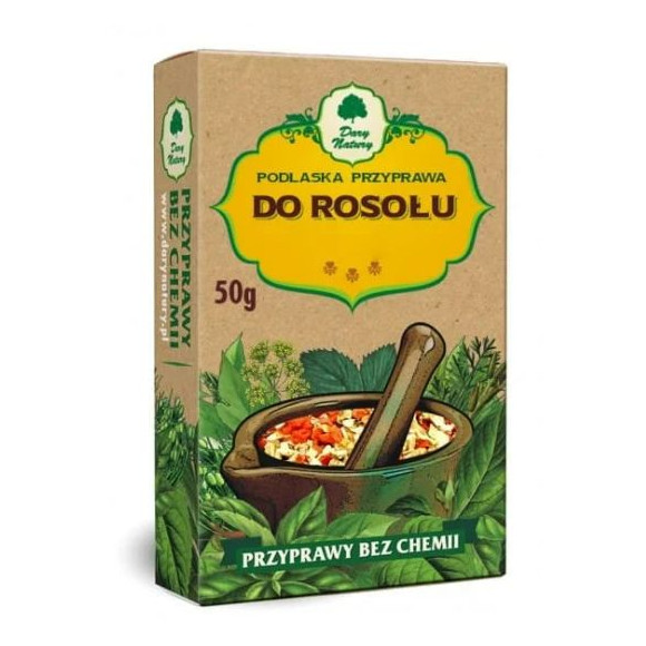 PODLASKA PRZYPRAWA DO ROSOŁU ROSÓŁ mieszanka przypraw 50g DARY NATURY