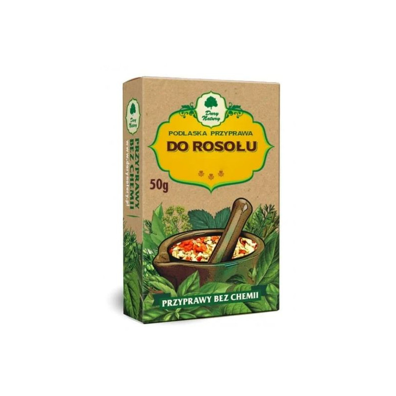 PODLASKA PRZYPRAWA DO ROSOŁU ROSÓŁ mieszanka przypraw 50g DARY NATURY
