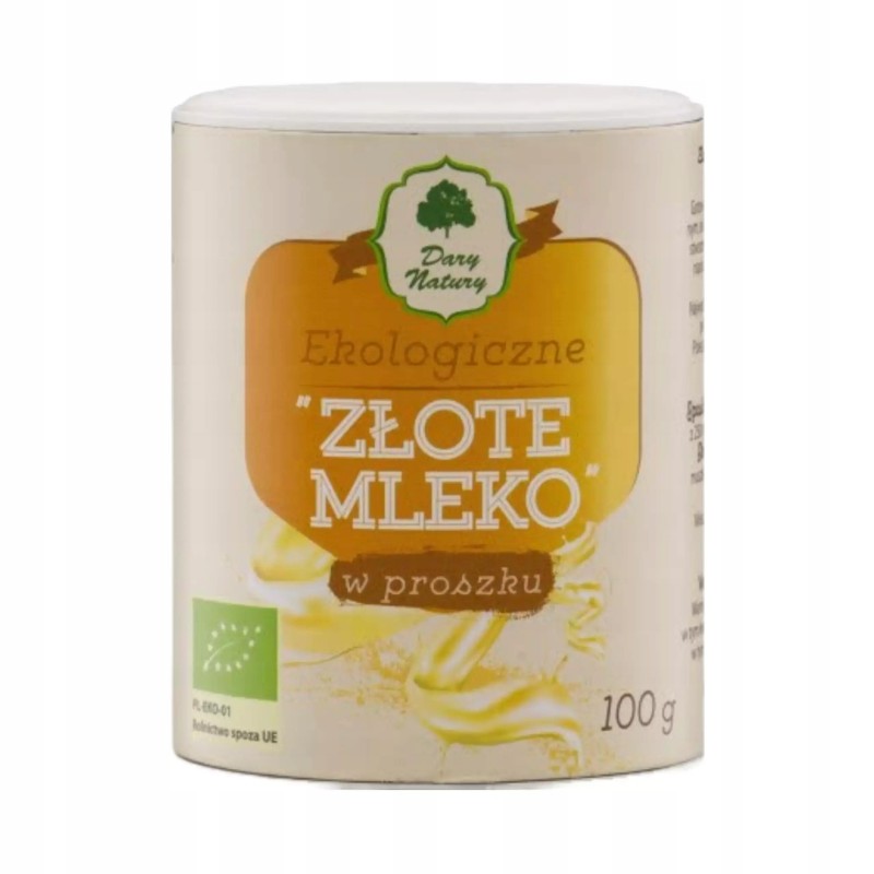 Dary Natury  eko ZŁOTE MLEKO Imbir Kurkuma Cynamon 100G
