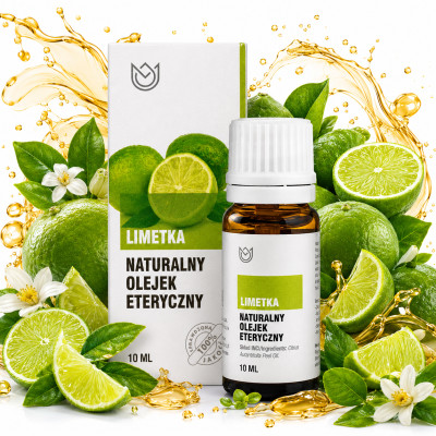 Naturalny OLEJEK ETERYCZNY LIMETKA LIMONKA 10ml owocowy rześki cytrusowy