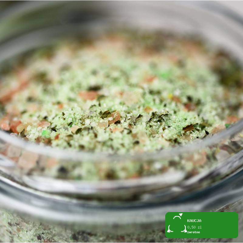 KAMELEON KULINARNY sól do kąpieli ZIOŁOWO-EUKALIPTUSOWA 300g (słoik)