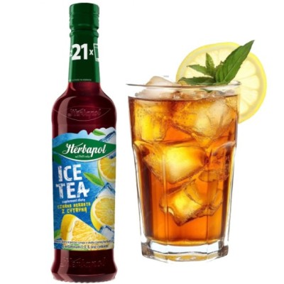 HERBAPOL SYROP SMAKI SŁOŃCA SMAK ICE TEA Z CYTRYNĄ 420ML