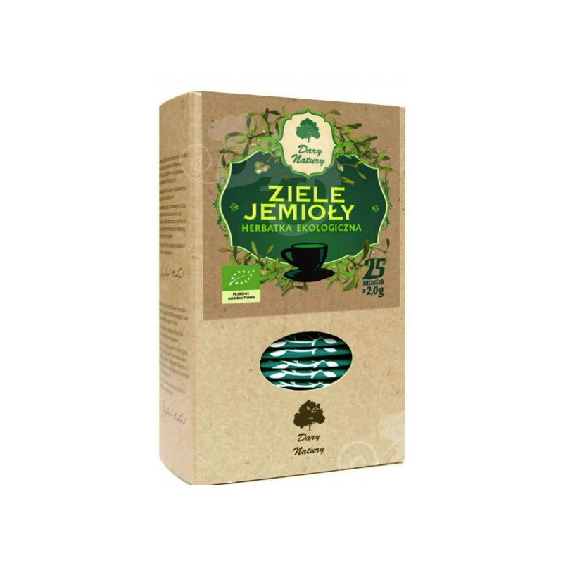 JEMIOŁA ziele JEMIOŁY EKO herbatka ekologiczna 25 saszetek 50g DARY NATURY