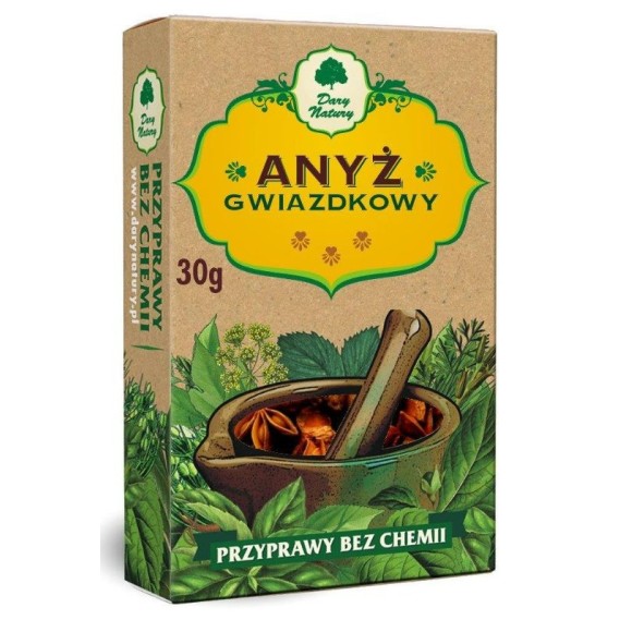 Dary Natury ANYŻ GWIAZDKOWY 30g KARTONIK bez chemii