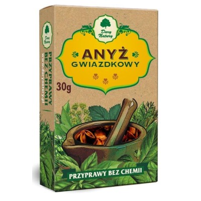 Dary Natury ANYŻ GWIAZDKOWY 30g KARTONIK bez chemii