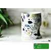 KOMINEK zapachowy CERAMICZNY na olejki woski KOLOROWE KWIATY z granatem
