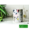 KOMINEK zapachowy CERAMICZNY na olejki woski KOLOROWE KWIATY z granatem