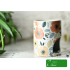 KOMINEK zapachowy CERAMICZNY na olejki woski tea lighty KOLOROWY w kwiaty