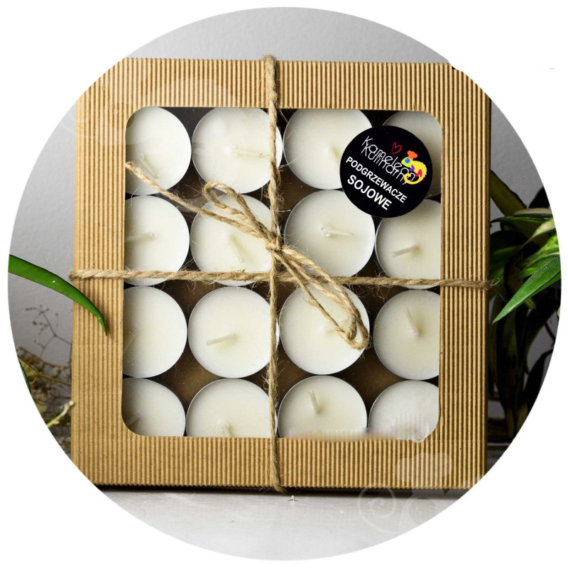 SOJOWE PODGRZEWACZE tealight WINO ŻURAWINOWE 16szt