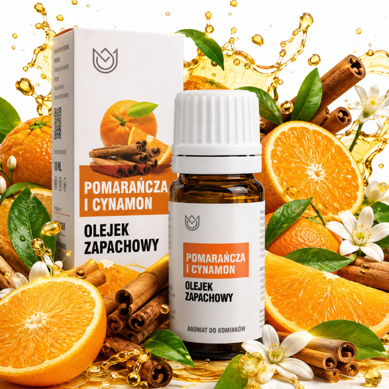 OLEJEK ZAPACHOWY eteryczny POMARAŃCZA CYNAMON 12ml