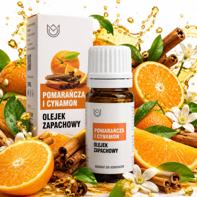 OLEJEK ZAPACHOWY eteryczny POMARAŃCZA CYNAMON 12ml