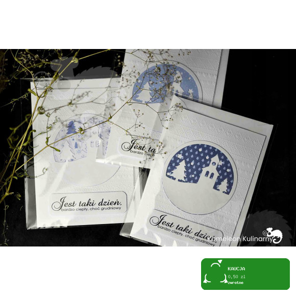 KARTKA OKOLICZNOŚCIOWA handmade WESOŁYCH ŚWIĄT 1sz