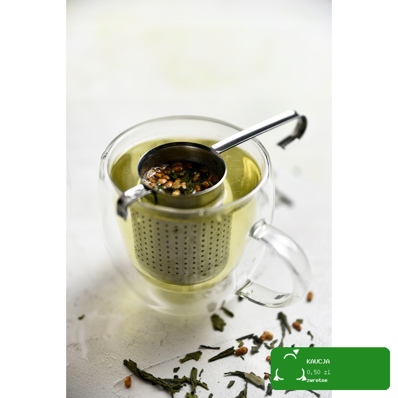 ZESTAW PREZENTOWY DUŻY zielona herbata AROMATYZOWANA 10x50 500g + zaparzacz