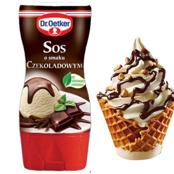 DR. OETKER SOS O SMAKU CZEKOLADOWYM 200G DO LODÓW CIAST