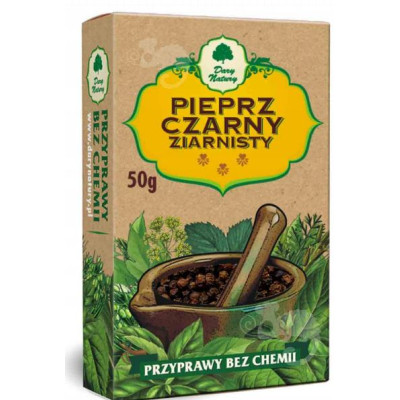PIEPRZ CZARNY 100% ZIARNO --- ziarnisty --- w ziarnie ---- 50g DARY NATURY