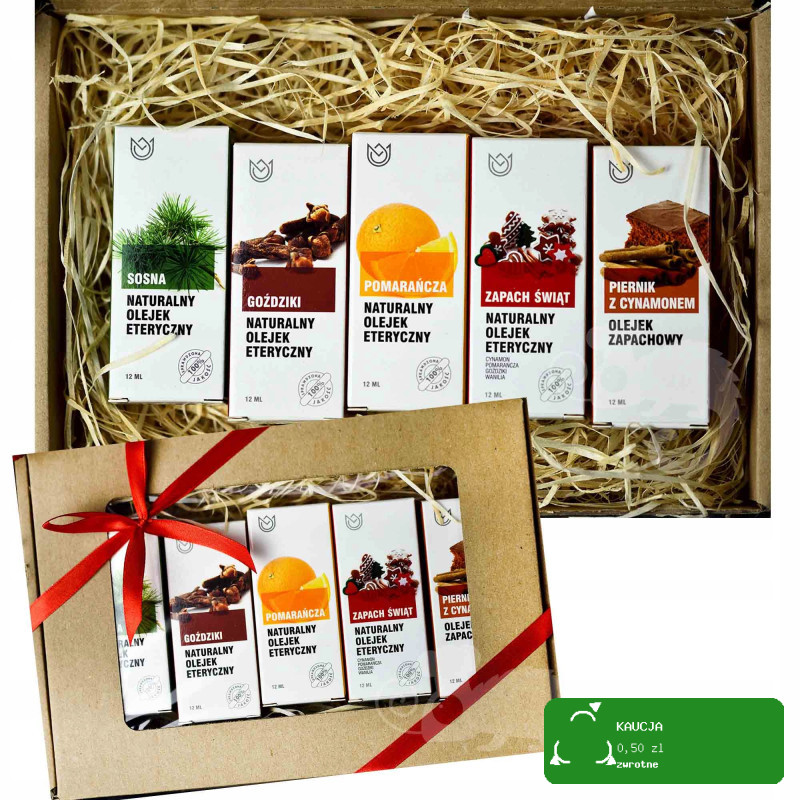 ZESTAW NATURALNE OLEJKI ETERYCZNE i ZAPACHOWE 5szt