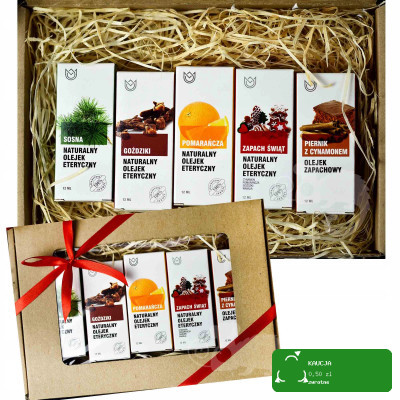 ZESTAW NATURALNE OLEJKI ETERYCZNE i ZAPACHOWE 5szt