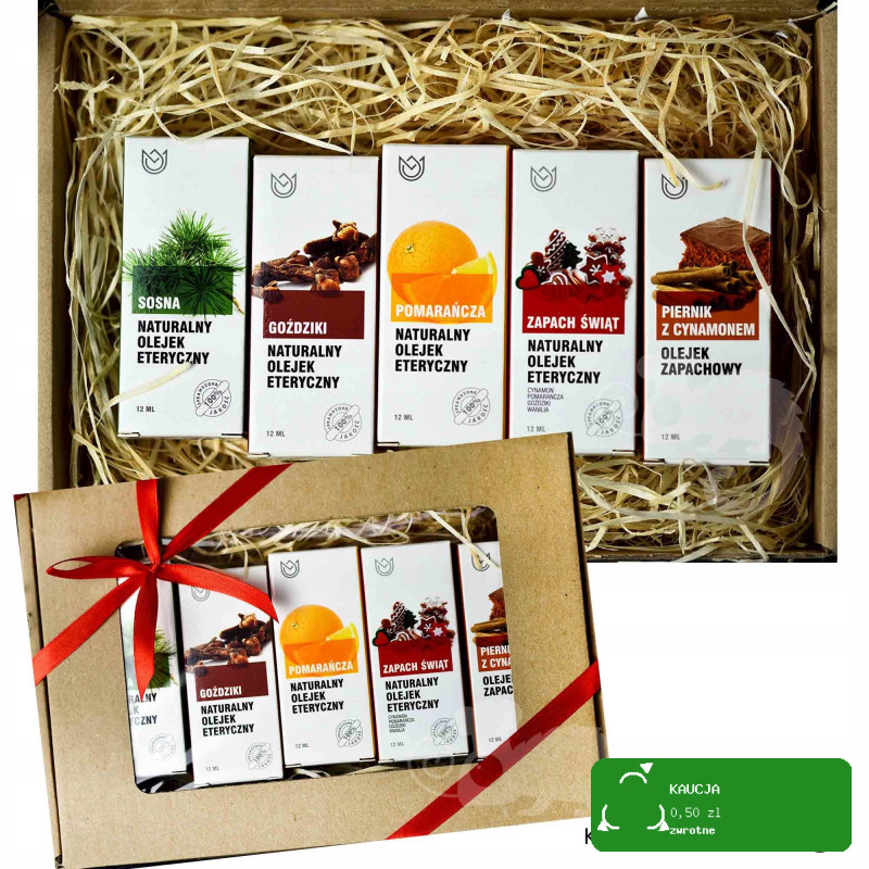 ZESTAW NATURALNE OLEJKI ETERYCZNE i ZAPACHOWE 5szt