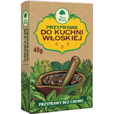 przyprawa DO KUCHNI WŁOSKIEJ WŁOSKA Mieszanka bez chemii 40g DARY NATURY