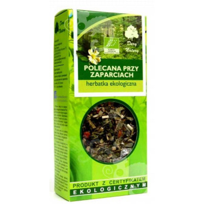HERBATKA eko POLECANA PRZY ZAPARCIACH ZAPARCIA mieszanka ziół 50g DARY