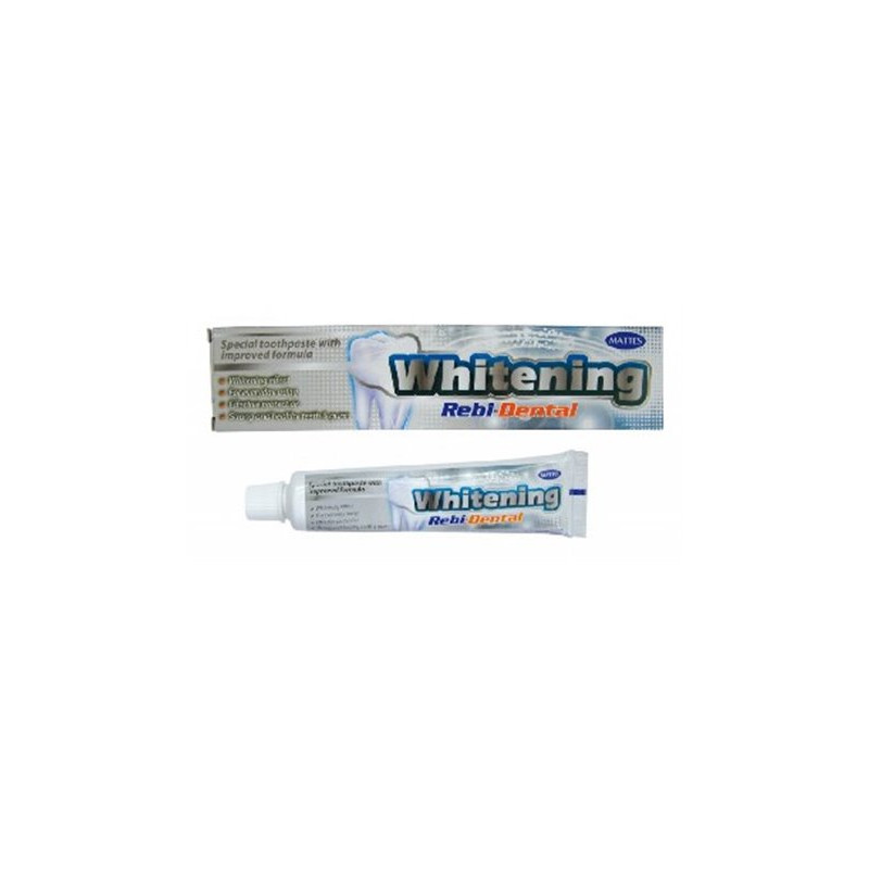 PASTA DO ZĘBÓW REBI-DENTAL WHITENING WYBIELAJĄCA bez fluoru tubka 100ml