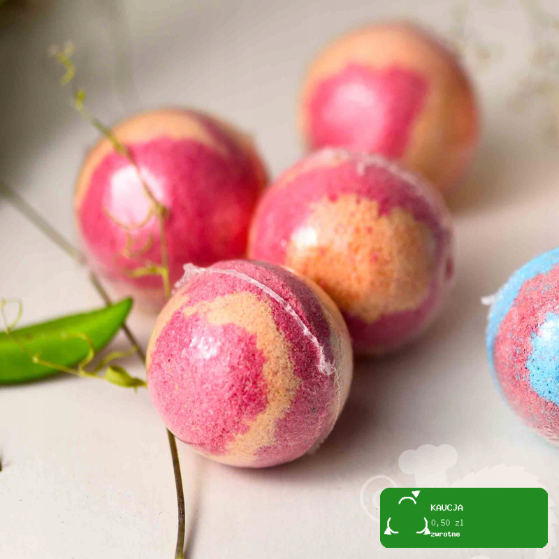 musująca KULA DO KĄPIELI handmade GUMA BALONOWA