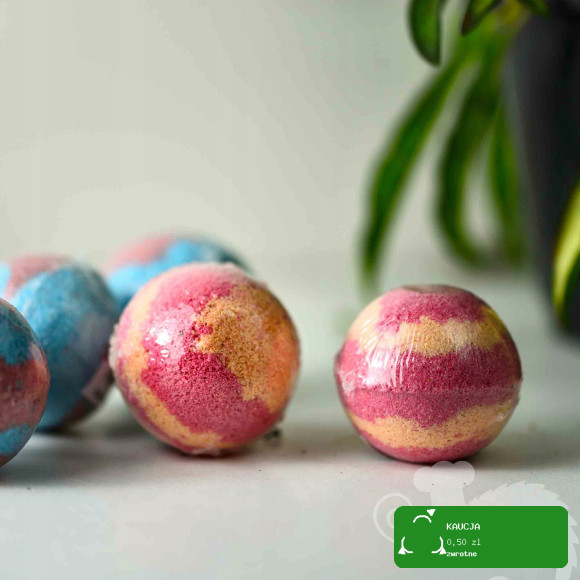 musująca KULA DO KĄPIELI handmade GUMA BALONOWA