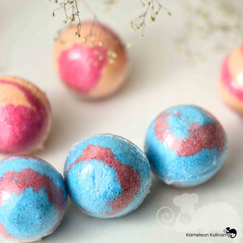 musująca KULA DO KĄPIELI handmade GUMA BALONOWA