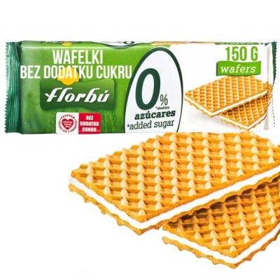 FLORBU WAFELKI ŚMIETANKOWE Z KREMEM ŚMIETANKOWYM wafle BEZ