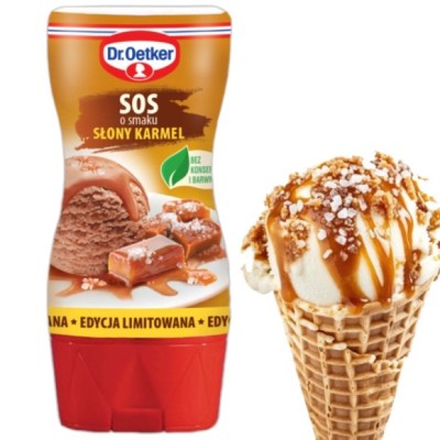 DR. OETKER SOS O SMAKU SŁONY KARMEL 200G  DO LODÓW CIAST
