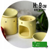 KOMINEK ZAPACHOWY CERAMICZNY na olejki woski DO AROMATERAPII kremowy
