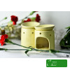 KOMINEK ZAPACHOWY CERAMICZNY na olejki woski DO AROMATERAPII kremowy