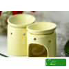 KOMINEK ZAPACHOWY CERAMICZNY na olejki woski DO AROMATERAPII kremowy