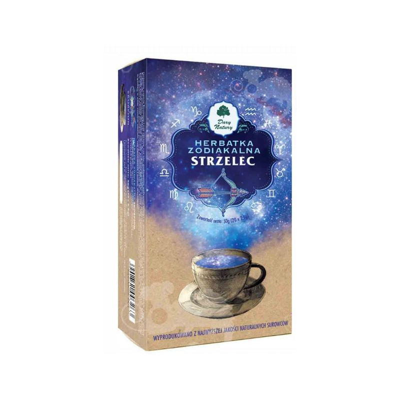 HERBATKA zodiakalna znak zodiaku STRZELEC 23.11-22.12 20szt 50G DARY NATURY
