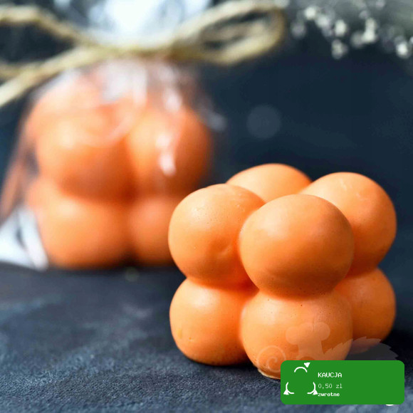 MYDŁO handmade BĄBELKI POMARAŃCZA + GOŹDZIK 45g